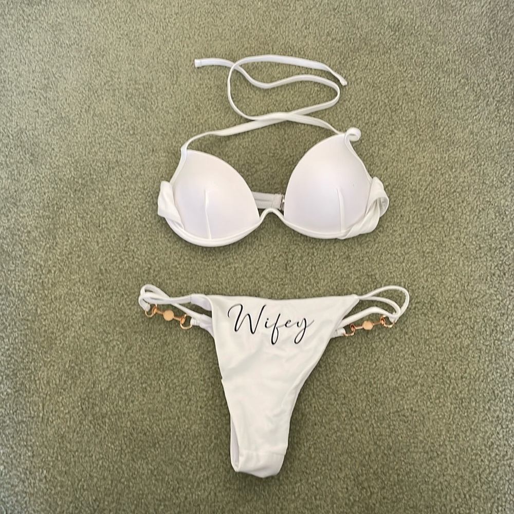 White bikini
